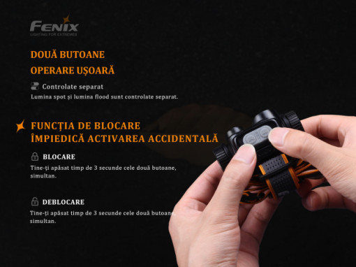 Lanterna frontala Fenix HM65R Reincarcabila 1400lumeni 163 metri 5