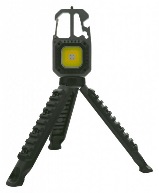 Lanterna multifunctionala LED 600lm Cob cu tripod pliabil Cattara TT13153 - Img 2