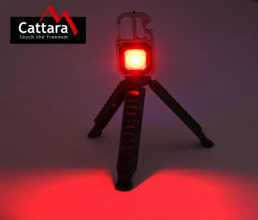 Lanterna multifunctionala LED 600lm Cob cu tripod pliabil Cattara TT13153 - Img 8