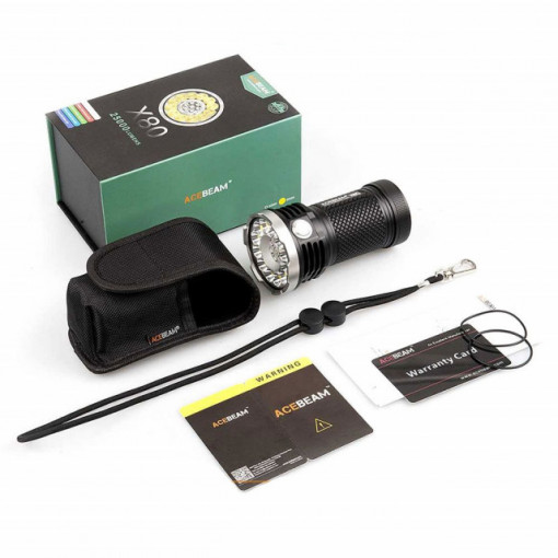 Lanterna profesionala Acebeam X80, 25000 lumeni, 332 m 4