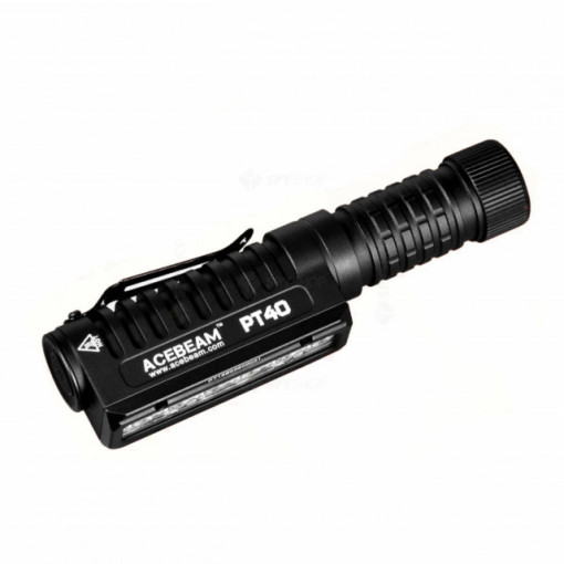 Lanterna profesionala multifunctionala Acebeam PT40, 3000 lumeni, 121 m + acumulator - PT40-B 3