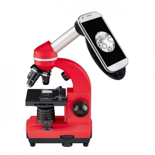 Microscop optic Bresser Junior Student Biolux SEL, rosu - 8855600E8G000 3
