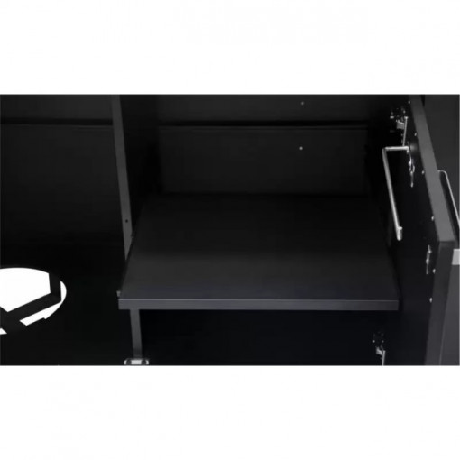 Modul bucatarie de exterior cu 2 usi, spatii depozitare si blat de lucru din inox Cozze negru 120 x 60 x 90 cm - 90526 8