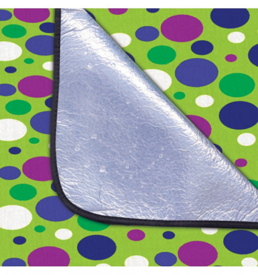 Patura pentru picnic captusita cu aluminiu Spokey Circles 180 x 210 cm 2