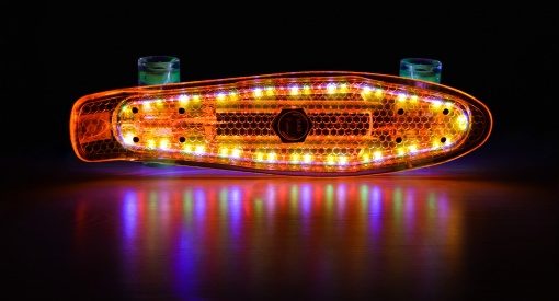 Penny board Mad Cruiser Full LED ABEC 7-oranj - Img 4
