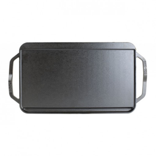 Plita din fonta cu 2 fete neteda si grill Chef Collection Lodge 41,5 x 25,5 cm - L-CDRG neteda