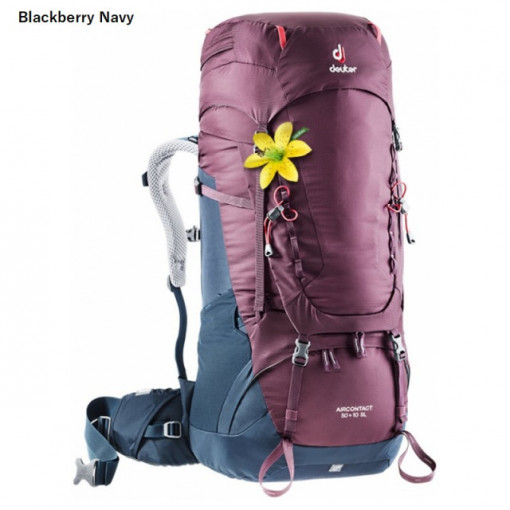 Rucsac Deuter Aircontact 50+10 SL Woman Blackberry Navy