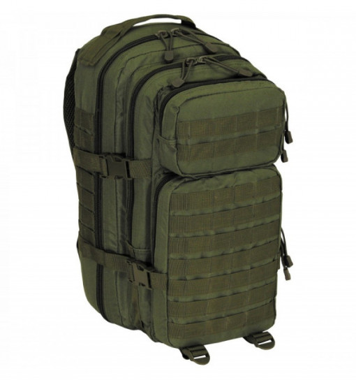 Rucsac modular 30 litri, multiple buzunare, compatibil sistem hidratare, verde MFH - OUTMA.30328B
