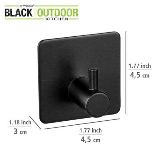 Set 2 carlige patrate Ureo Wenko Black Outdoor Kitchen - 55009100 - Img 4