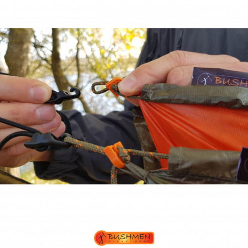 Set cordeline elastice de tensionare Bushmen Black - 5902194521345 2