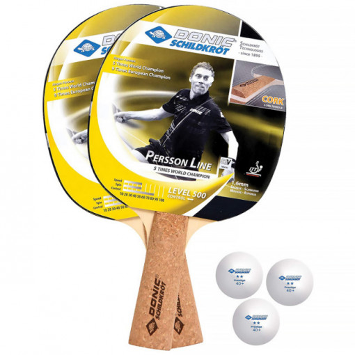 Set Premium 2 jucatori tenis de masa Donic-Schildkröt - Persson 500 - 788490 - Img 2