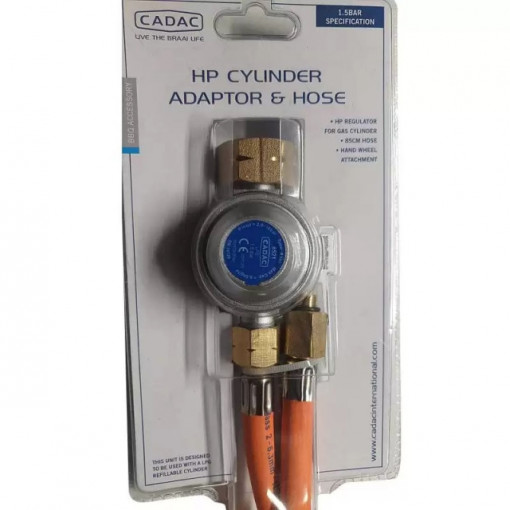 Set regulator adaptor pentru aragaz portabil cu cartus la butelie Cadac - 8521 3