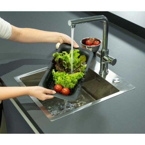 Tava reglabila pentru chiuveta Sivo Wenko Black Outdoor Kitchen 36,5/50 x 20 x 7 cm negru - 55012100 - Img 12