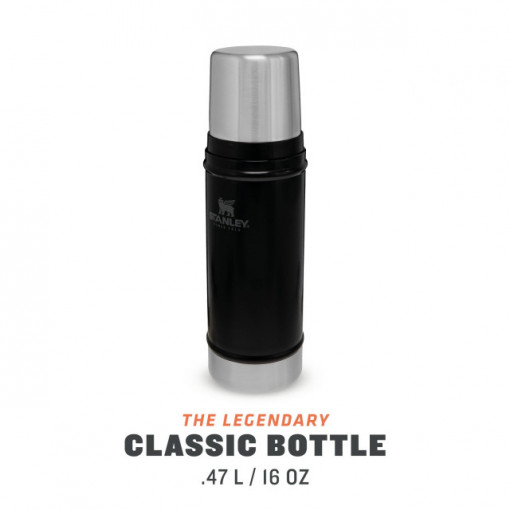 Termos The Legendary Classic Bottle XSmall Matte Black Pebble 0.47L - 10-01228-073