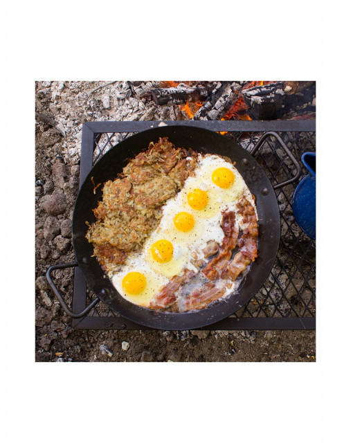 Tigaie adanca rotunda din otel carbon cu manere Lodge 38 cm L-CRS15 3