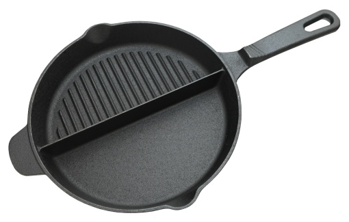 Tigaie fonta Cattara, 25cm, doua compartimente, neteda si grill - TT13061 - Img 2