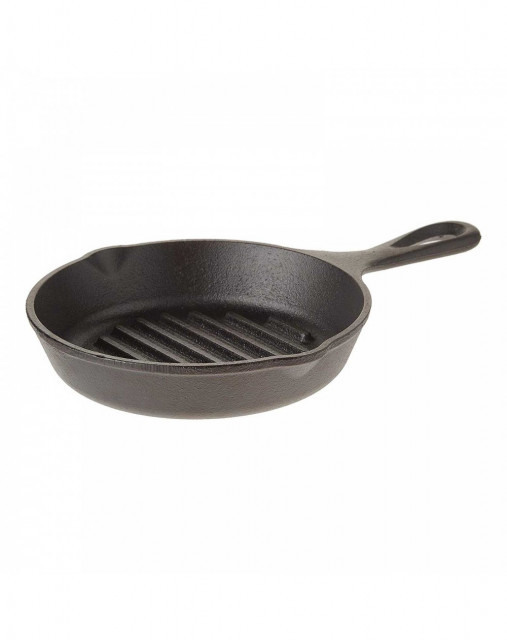 Tigaie grill adanca rotunda din fonta cu maner Lodge 16,5 cm L-3GP 3