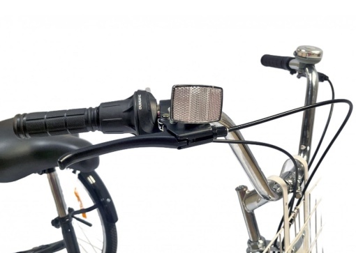 Tricicletă 24" pentru adulți BR CYCLES Pro2008-VB, cadru oțel 16", 7 viteze, frâne V-Brake/tambur, negru - Img 12