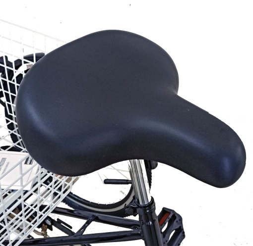 Tricicletă 24" pentru adulți BR CYCLES Pro2008-VB, cadru oțel 16", 7 viteze, frâne V-Brake/tambur, negru - Img 16