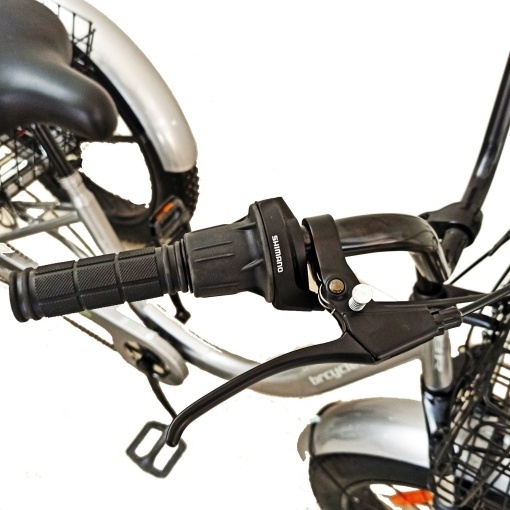 Tricicletă adulți BR Pro2025, 20", 7 viteze, frâne pe disc, cadru din oțel 15", negru - Img 7