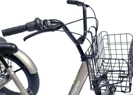 Tricicletă adulți BR Pro2025, 24", 7 viteze, frâne pe disc, cadru din oțel 15", gri - Img 7