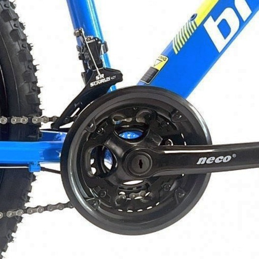 Bicicleta BR Tornado ProMG 24", jante MAGNEZIU, 21 viteze, frane pe disc, cadru din aluminiu 13", manete secventiale, albastru - Img 6