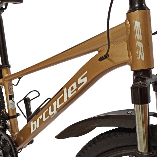 Bicicleta BR Tornado ProMG 26", jante MAGNEZIU, 21 viteze, frane pe disc, cadru din aluminiu 13.5", manete secventiale, maro - Img 16
