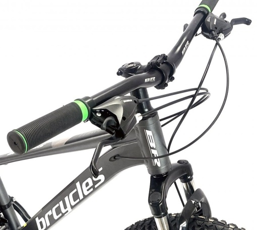Bicicleta BR Tornado ProMG 26", jante MAGNEZIU, 21 viteze, frane pe disc, cadru din aluminiu 13.5", manete secventiale, gri - Img 12