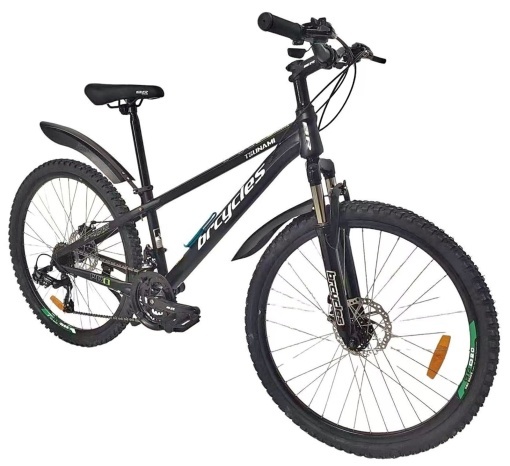 Bicicleta BR TSUNAMI PRO2025 26", 21 viteze, frane pe disc, cadru otel 14.5", manete secventiale, negru - Img 2