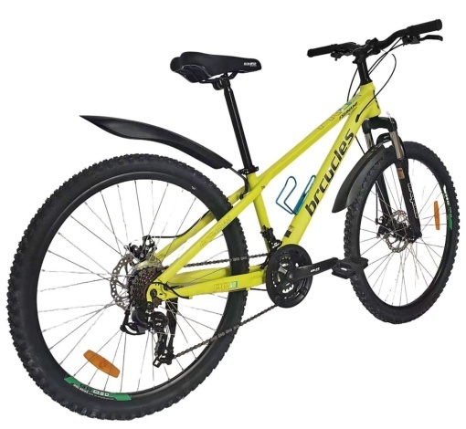 Bicicleta BR TSUNAMI PRO2025 26", 21 viteze, frane pe disc, cadru otel 14.5", manete secventiale, fluo - Img 3
