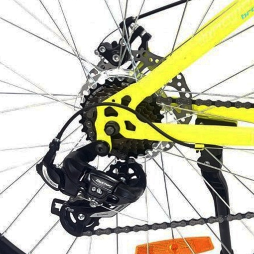 Bicicleta BR TSUNAMI PRO2025 26", 21 viteze, frane pe disc, cadru otel 15", manete secventiale, galben - Img 5