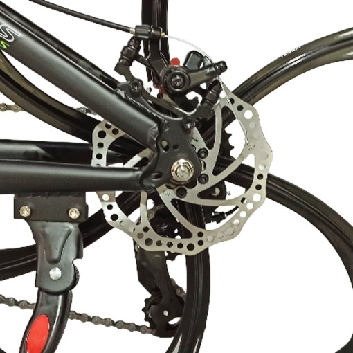Bicicleta BR Tsunami ProMG 24", cadru otel 13", jante magneziu, manete secventiale, frane disc, 21 viteze, negru - Img 8