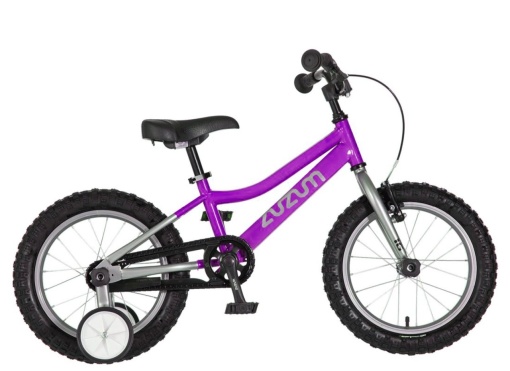 Bicicleta copii 16" ZUZUM Bella, mov/argintiu, varsta 4-6 ani - Img 4