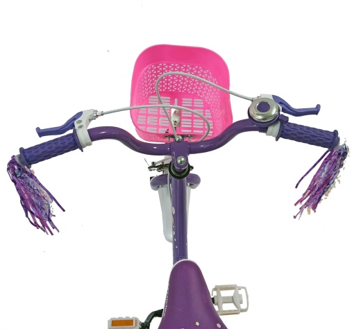 Bicicletă copii BR Linda Kids 12", cadru oțel, mov, varsta 2 - 4 ani - Img 9