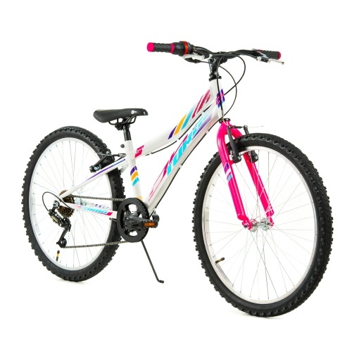 Bicicleta Copii DHS Turbo - 24 Inch, Alb - Img 3