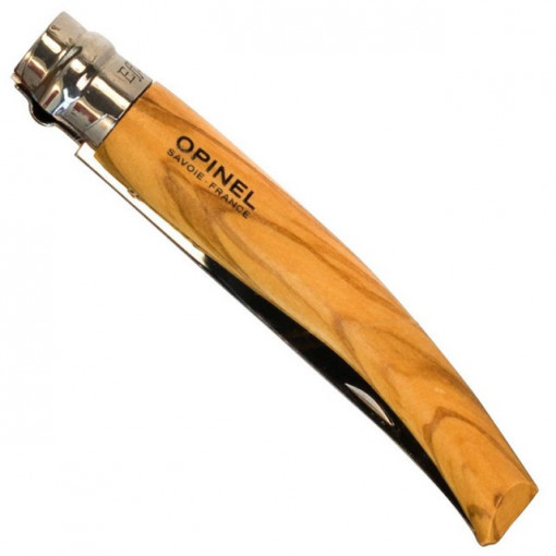 Briceag Opinel Nr.10 Slim Inox Maslin + Teaca, 10cm - 001090