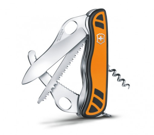 Briceag Victorinox Hunter XT Grip One Hand, galben/negru - 0.8341.MC9 inchis