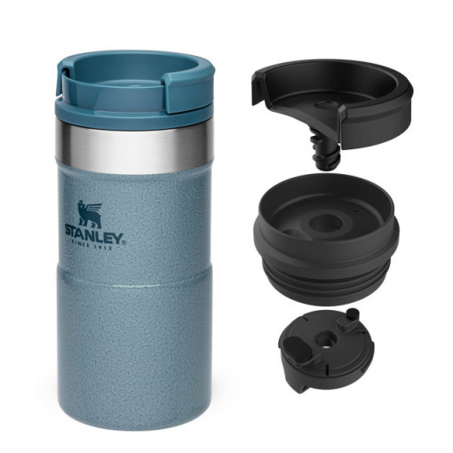 Cana Termoizolanta Stanley The NeverLeak™ Travel Mug Hammertone Ice 0.25L - 10-09856-009 3