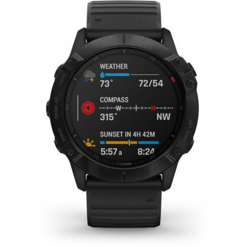 Ceas Garmin Fenix 6X Pro Black/Black 51mm - HG.010.02157.01 compass