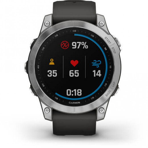 Ceas Garmin Fenix 7 Silver/Graphite 47MM - HG.010.02540.01 3