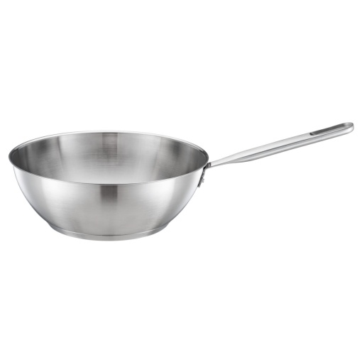 FISKARS Tigaie wok, din otel inoxidabil, fara acoperire antiaderenta, Fiskars All Steel Pure, Ø 28 cm - 1065629 - Img 3
