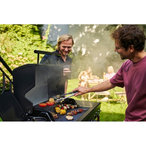 Gratar pe gaz Char-Broil Essential 4 G cu 4 arzatoare, grile din fonta, TRU-Infrared - 140235 - Img 12