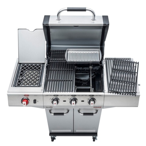 Gratar pe gaz din inox Char-Broil Advantage PRO S3 cu 3 arzatoare si sear burner, grile din fonta, TRU-Infrared - 140976 - Img 5