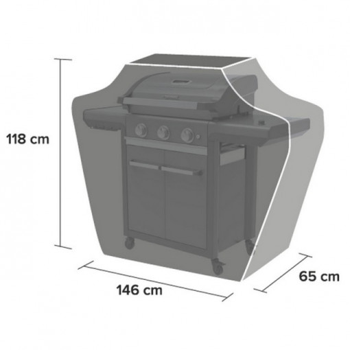 Husa Campingaz Classic L pentru gratarele seria 3 146 x 65 x 118 cm - 2000037296 - Img 4