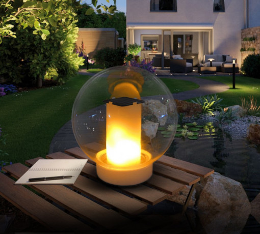 Lampa LED cu incarcare solara Flame Cattara, rezistenta la apa - TT13169 - Img 5