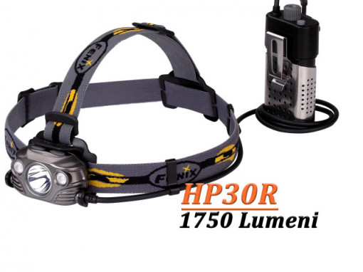 Lanterna frontala Fenix HP30R Reincarcabila 1750 lumeni 202 metri