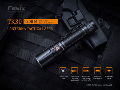 Lanternă Laser Fenix TK30 - LEP  - 500 Lumeni - 1200 Metri - ADV-434-001 2