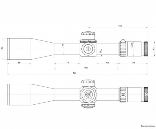 Luneta de arma pentru vanatoare Kahles K624i 6-24 x 56, CCW R, SKMR3 - 10615 3 4