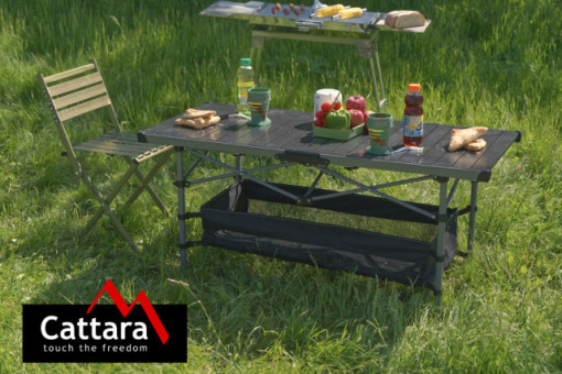 Masa camping pliabila ROLL 123x55cm Cattara - TT13492 - Img 6