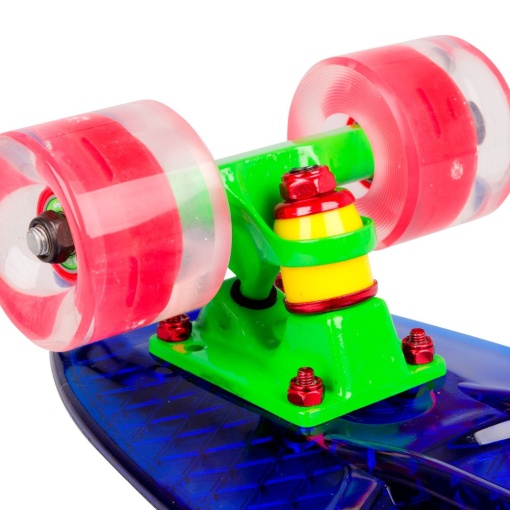 Penny board WORKER Transpy 400 22'' cu roti iluminate - Img 9